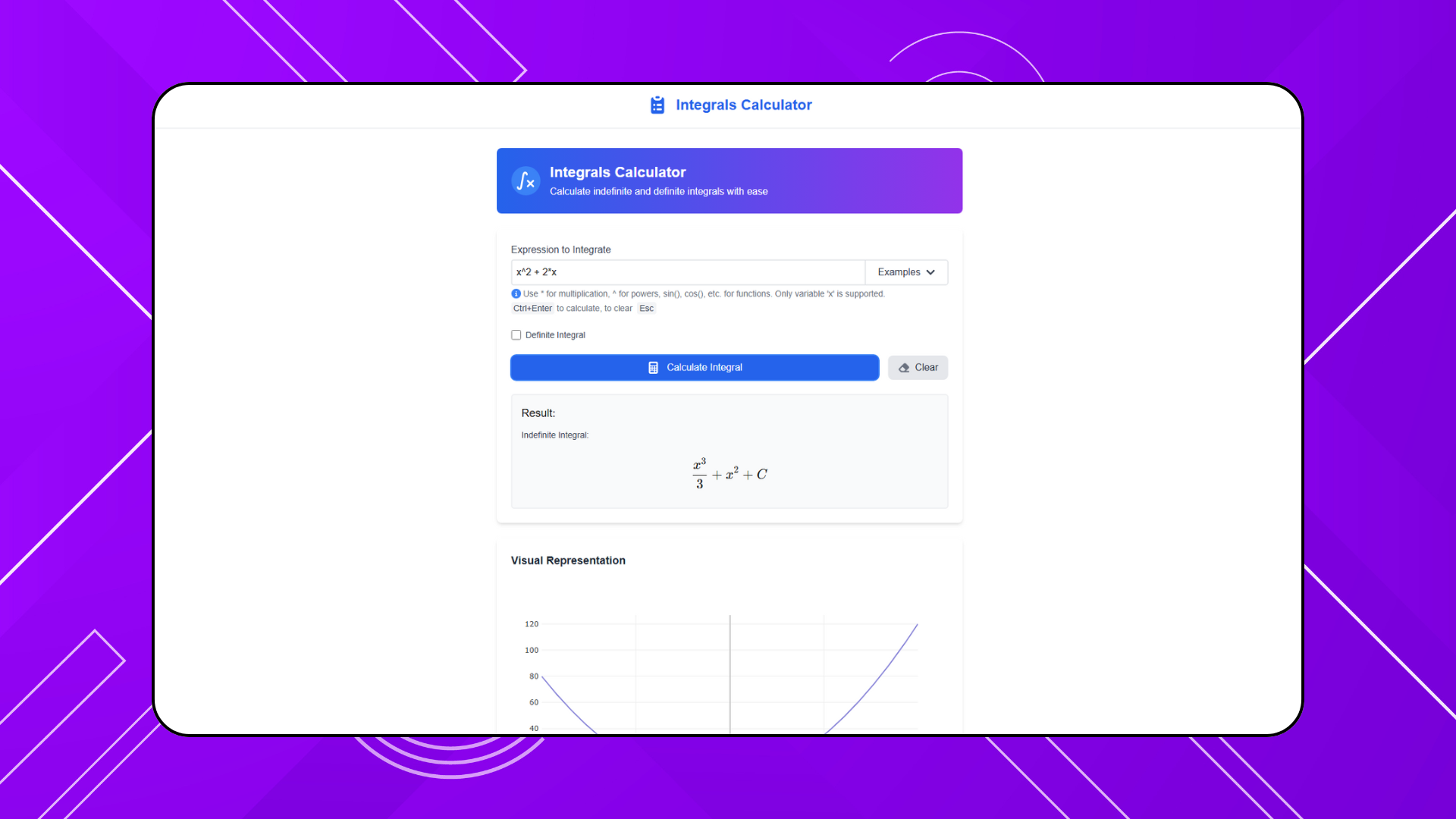 Integrals Calculator